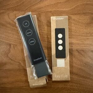 2 NEW SimpliSafe Black Key Fob